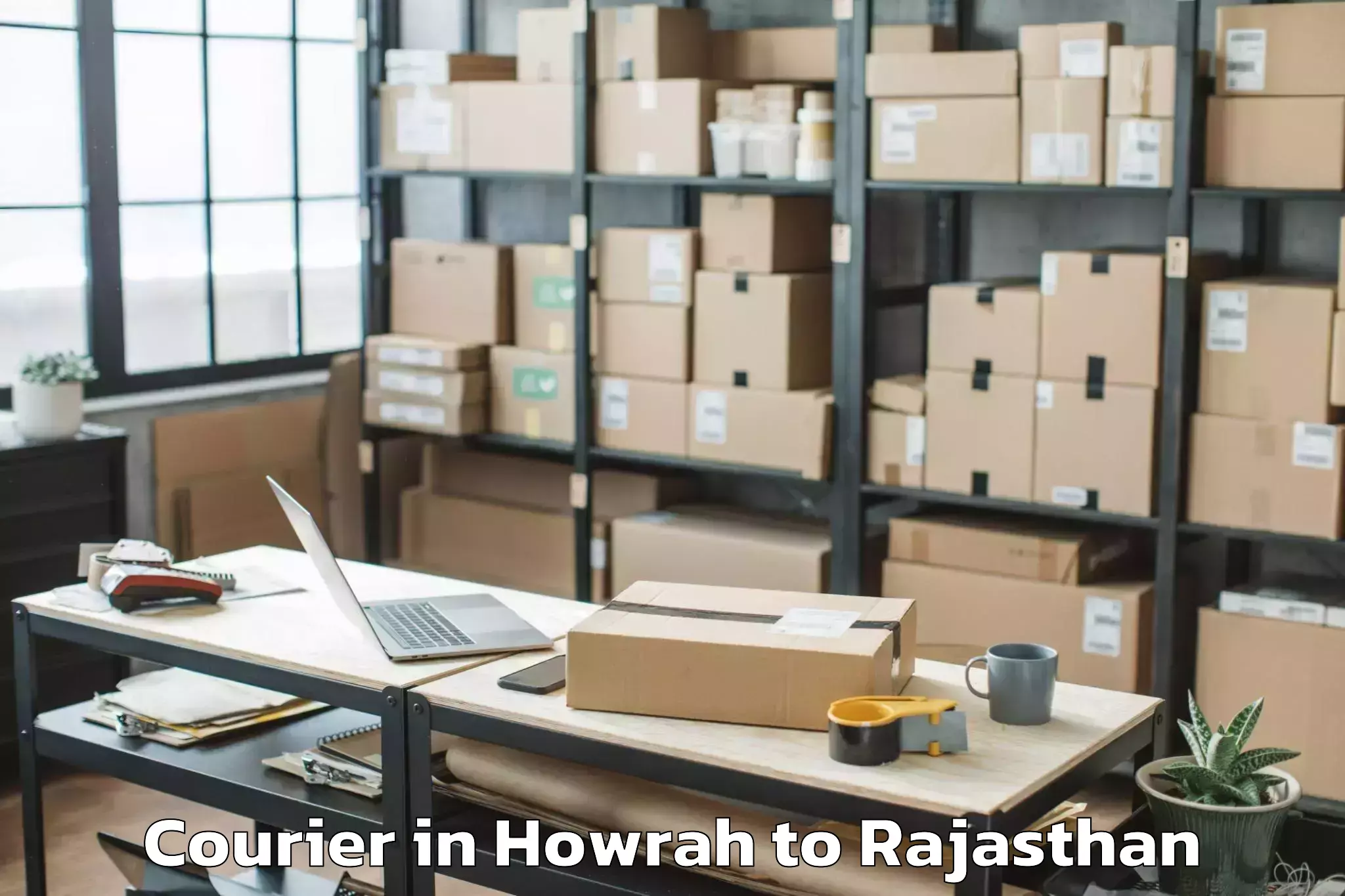 Trusted Howrah to Chaksu Courier